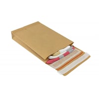 Papieren verzendenvelop E-Green, Bruin, 162x229x40mm, 110 gram met retourstrip