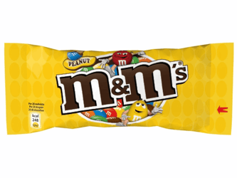 M&M'S Chocolade pinda (pak 24 stuks) artikel afbeelding