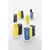 Afvalzakstandaard voor inhoud tot 3x120 l, met standaard deksel blauw, geel, zwart