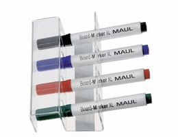 Whiteboard stifthouder MAUL acryl magnetisch voor 4 stiften