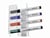 Whiteboard stifthouder MAUL acryl magnetisch voor 4 stiften