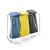 Afvalzakstandaard voor inhoud tot 3x120 l, met standaard deksel blauw, geel, zwart