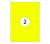 Etiket Rillprint 210x148mm fluorgeel 200 etiketten