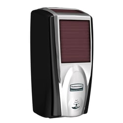 Zeepdispenser, automatisch, op zonne-energie vulhoeveelheid 1,1 l kunststof zwart-chroom