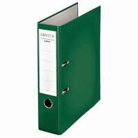 Ordner A4 met kunststof oppervlak rugbreedte 80 mm, VE = 20 st. groen