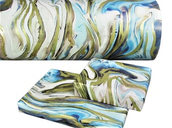 50cm x 150 mtr. gecoat papier 75 gram, design