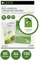 Lamineerhoes Leitz iLAM A4 zelfklevend 2x80micron EVA 100 stuks