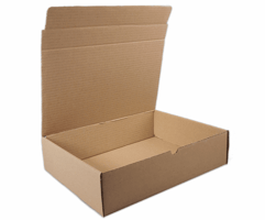 Postobox 330x250x80mm, kleur bruin, type 57