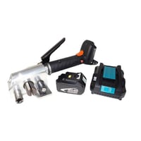 Spanapparaat voor composiet- en PET-omsnoeringsband loopt op een accu voor bandbreedte 16 - 40 mm