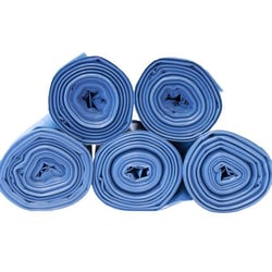 Afvalzak BONTON, 70 l VE = 300 stuks, l x b = 1020x580 mm blauw, 15 rollen, 20 stuks/rol