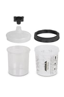 Paint Cup System 650ml, Filter Lid 125µm, 50/pac