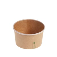 Kraft/PLA foodcontainer 12oz/360ml/105mm Ø x 61mm