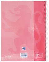 Notitieboek Oxford Classic Europeanbook A4+ 4-gaats lijn 80vel roze