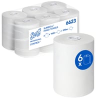 Handdoekrol KC Scott Slimroll 1-laags 165m wit 6623