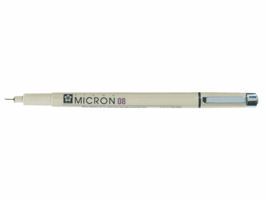 Fineliner Sakura Pigma Micron 08 0.5mm zwart