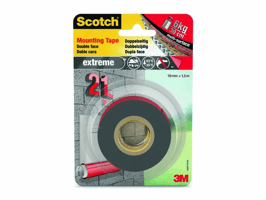 Scotch® Montagetape dubbelzijdig Extra sterk, 19 mm x 1,5 m (rol 1.5 meter)
