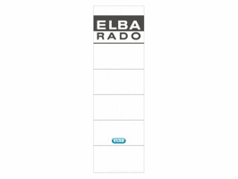 Rugetiket Elba breed 59x190mm zelfklevend wit/grijs 10 stuks