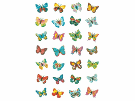 Etiket HERMA 6819 vlinder glitter folie