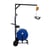 Omsnoeringsstation voor PP- en PET-band voor bandbreedte 12,7 - 16 mm verrijdbaar, met materiaalvak