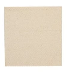 Servet gerecycled/ongebleekt 33x33cm ¼ vouw 1-ply