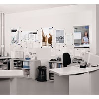 Magneetwandset, met toebehoren metalen borden op het behang (Aantal platen: 20 st.; Gewicht: 24 kg)