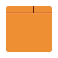 Plakbriefjes, magnetisch l x b = 100x100 mm (Kleur: Oranje)