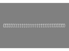 Draadrug GBC 6mm 34-rings A4 wit 100 stuks