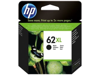 HP 62XL Inktcartridge, Hoog Rendement, Zwart artikel afbeelding