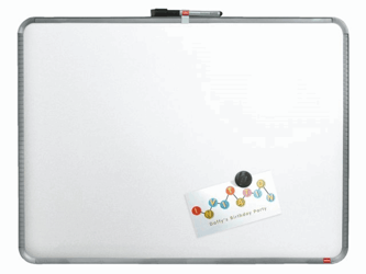 WHITEBOARD NOBO SLIMLINE 43X58CM ZILVER GELAKT  artikel afbeelding