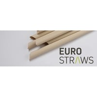 Bamboe vezel cocktailrietje 150 x Ø 8 mm zwart