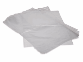 Topvellen, LDPE, 60x40cm, dikte 20 micron, 1000 vel per doos, transparant
