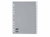 Staples Tabbladen grijs kunststof 11 rings, A4, 10 venstertabs (set 10 vel) artikel afbeelding
