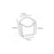 FSC® kraft/PLA frites scoop cup 90x132x130mm