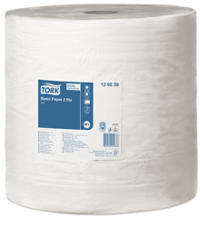 Tork Basic Rol Poetspapier 2-laags W1 2000 vel nr.129239 (verp/1 rol) artikel afbeelding
