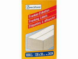 Frankeeretiket Avery Zweckform 3434 128 x38mm 1000 etiketten