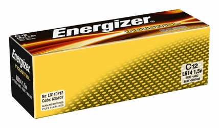 BATTERIJ ENERGIZER INDUSTRIAL C ALKALINE artikel afbeelding