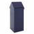 Afvalbak voor kringloopmateriaal met tuimeldeksel inhoud 110 l, b x h x d = 360x1000x360 mm blauw artikel afbeelding