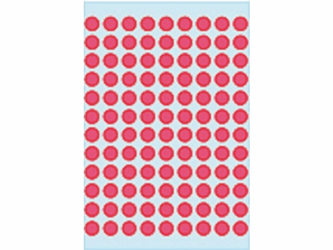 ETIKET HERMA 1846 ROND 8MM 540ST FLUOR ROOD artikel afbeelding