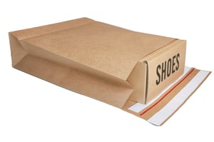 Paper mailer 450x570x100 (BxLxH) + 95mm Klep, Bruin 120 Gram