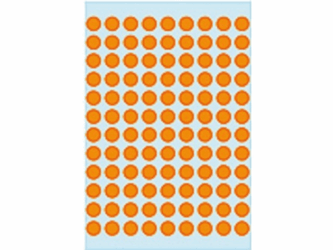 ETIKET HERMA 1844 ROND 8MM 540ST FLUOR ORANJE artikel afbeelding