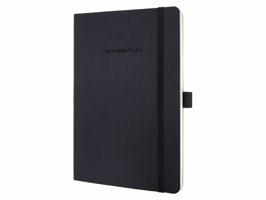 Notitieboek Sigel Conceptum Pure A5 194blz 80gr lijn zwart