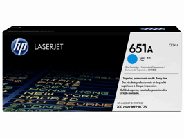 Tonercartridge HP CE341A 651A blauw