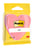 Memoblok Post-it Vormen 2007 70x70mm kubus hart roze