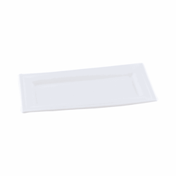 Suikerriet bord "Karo" 260x130x15mm, kleur wit artikel afbeelding