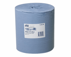 Poetspapier Tork M2 centerfeed 1-laags 320m blauw 128208