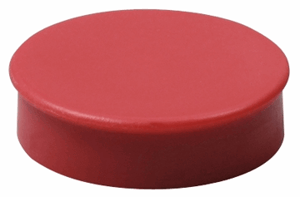 Magneet Nobo 30mm 700gr rood 4 stuks