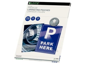 Leitz Lamineerhoes A3, 303 x 426 mm, 2 x 250 micron, Glanzend (pak 25 stuks)