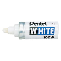Lakmarker Pentel X100W wit 6,5mm/pk12