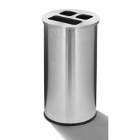 Recyclingstation van metaal, verzinkt inhoud 60 l, hoogte 670 mm