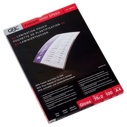 Lamineerhoes GBC HighSpeed™ glanzend foliedikte 75 µm, VE = 100 stuks voor formaat A4
